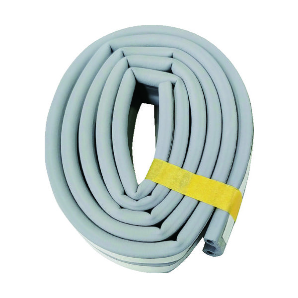 槌屋 戸当りすき間テープ P型 グレー TSP-001 1巻(2本) 137-3546（直送品）