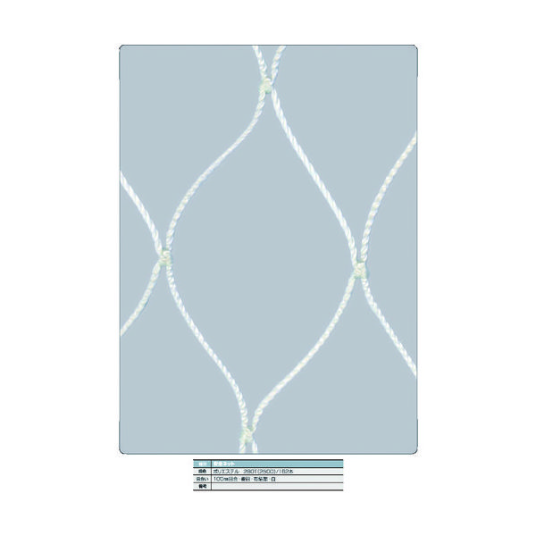 トラスコ中山 TRUSCO 安全ネット白3.2Φ 幅5m×5m 目合100 菱目有結節 TSNE-5050-W 1枚 160-6716（直送品）