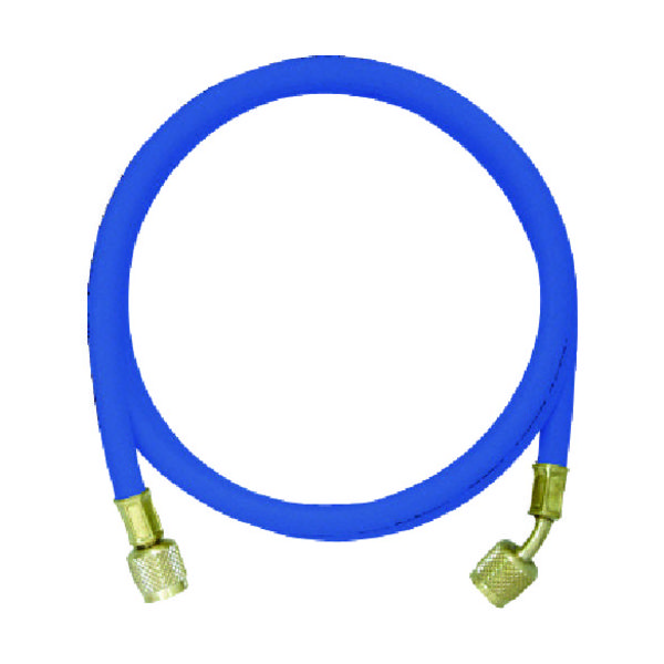 アサダ イエロージャケット R410A用チャージングホースプラス2 152cm 青 Y21525 1個 852-1128（直送品）