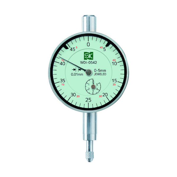 新潟精機 SK 小形ダイヤルゲージ 測定範囲5mm WDI-0542 1台 161-4959（直送品）