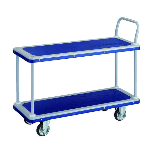 トラスコ中山 TRUSCO プレス製台車 ドンキーカート 2段式片袖タイプ 1190×440 404N 1台 125-8878（直送品）