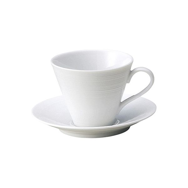 金正陶器 コーヒー碗 -碗皿シリーズ-薄口受皿（大）（グラシア（プレーン）） 17100347 1セット（6個）（直送品）