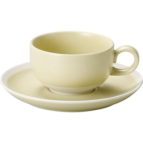 金正陶器 紅茶碗（ソリッドバニラ）※カップ(碗)のみ 29243951 1セット(3個)（直送品）