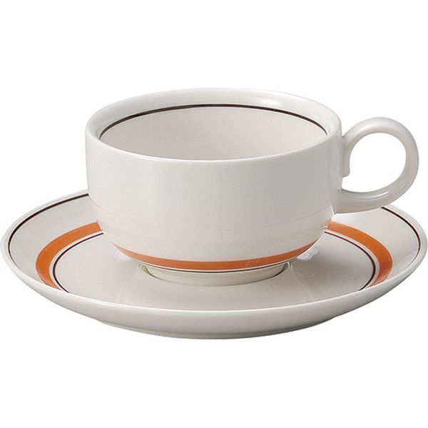 金正陶器 紅茶碗（スノートンオレンジ）※カップ(碗)のみ 21148951 1セット(3個)（直送品）