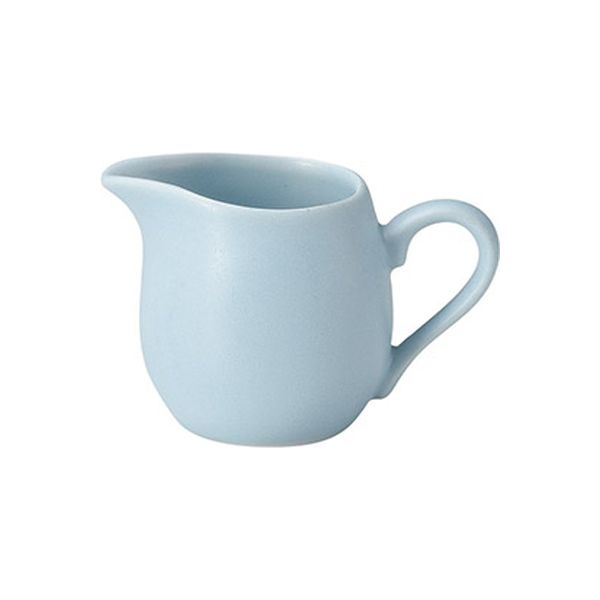 金正陶器 ピッチャー -碗皿シリーズ-クリーマー（パールブルー）（キャレ） 18104959（直送品）