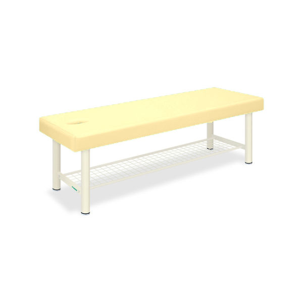 高田ベッド製作所 有孔外脚DXベッドー8 幅65×長さ180×高さ60cm クリーム TB-1034U 1個 61-3485-95（直送品）