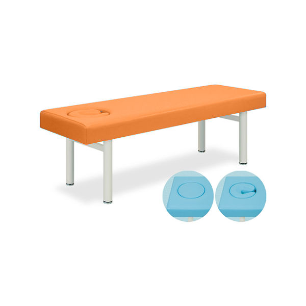 高田ベッド製作所 オメガ式DXベッド 幅65×長さ180×高さ55cm オレンジ TB-934 1個 61-3487-92（直送品）