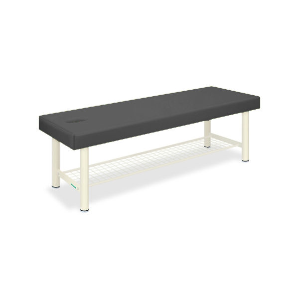 高田ベッド製作所 有孔外脚DXベッドー8 幅70×長さ180×高さ60cm 黒 TB-1034U 1個 61-3486-94（直送品）