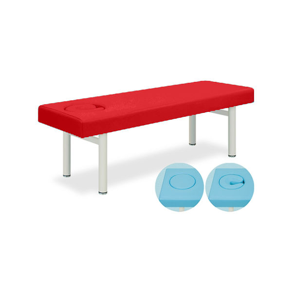 高田ベッド製作所 オメガ式DXベッド 幅65×長さ180×高さ55cm レッド TB-934 1個 61-3488-01（直送品）