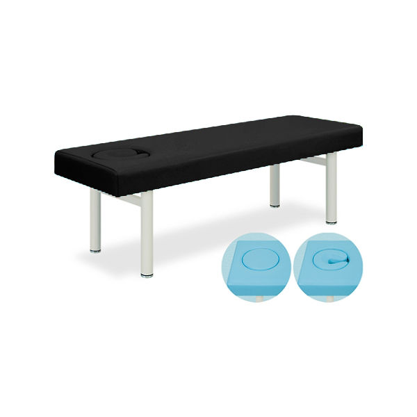 高田ベッド製作所 オメガ式DXベッド 幅70×長さ180×高さ55cm 黒 TB-934 1個 61-3488-94（直送品）