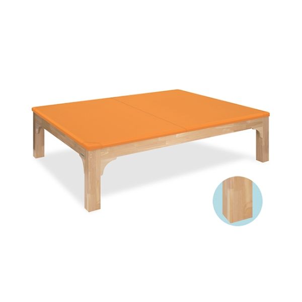 高田ベッド製作所 プラットモクマット 幅100×長さ190×高さ40cm スカイブルー TB-1246 1個 61-3501-69（直送品）