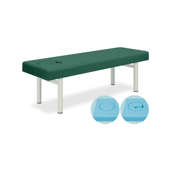 高田ベッド製作所 オメガ式DXベッド 幅65×長さ180×高さ60cm メディグリーン TB-934 1個 61-3488-16（直送品）
