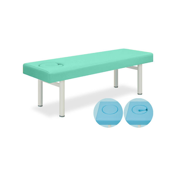 高田ベッド製作所 オメガ式DXベッド 幅70×長さ180×高さ60cm ライトグリーン TB-934 1個 61-3489-15（直送品）