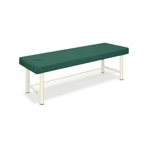 高田ベッド製作所 有孔外脚DXベッドー8 幅65×長さ180×高さ50cm メディグリーン TB-1034U 1個 61-3485-61（直送品）