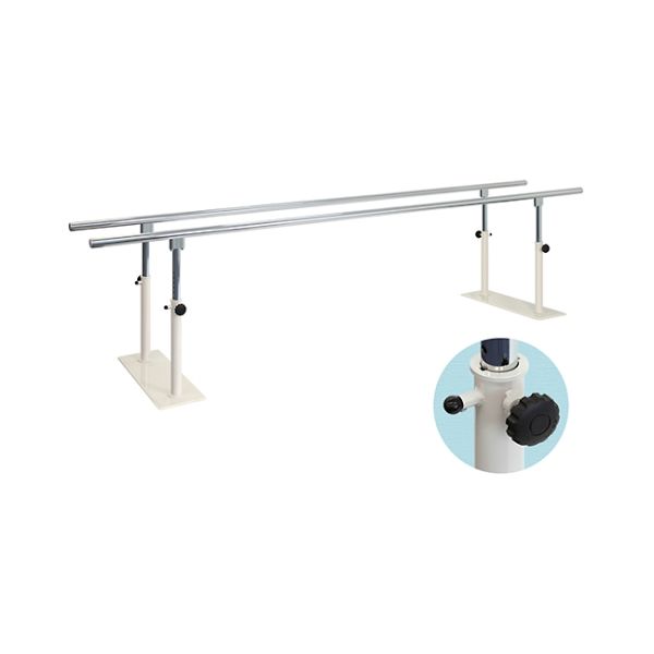 高田ベッド製作所 T型リハビリ平行棒 幅50(全幅90)×長さ350×高さ60/90cm TB-1204 1個 61-3500-27（直送品）