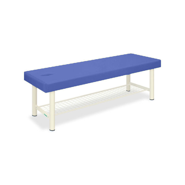 高田ベッド製作所 有孔外脚DXベッドー8 幅65×長さ180×高さ55cm ライトブルー TB-1034U 1個 61-3485-70（直送品）