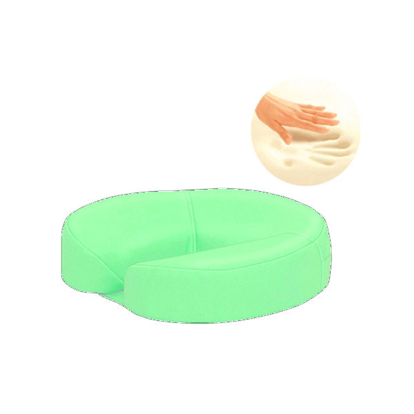 高田ベッド製作所 低反発フェイス 幅29×奥行29×高さ8cm ライトグリーン TB-77C-160 1個 61-3726-65（直送品）