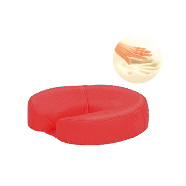 高田ベッド製作所 低反発フェイス 幅29×奥行29×高さ8cm レッド TB-77C-160 1個 61-3726-78（直送品）