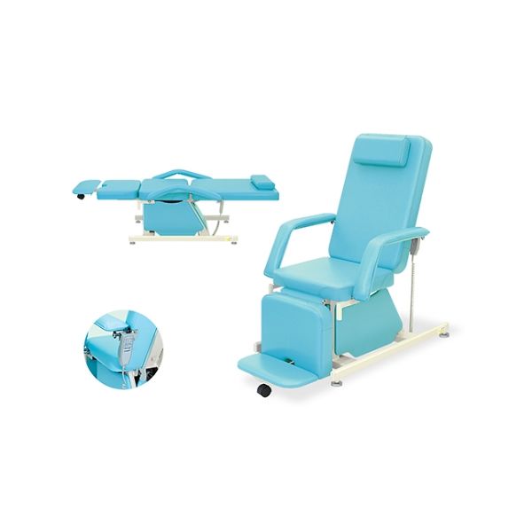 高田ベッド製作所 電動治療チェアー(アジャスター付き) 幅52×長さ190×高さ55cm グレー TB-577-02 1個（直送品）