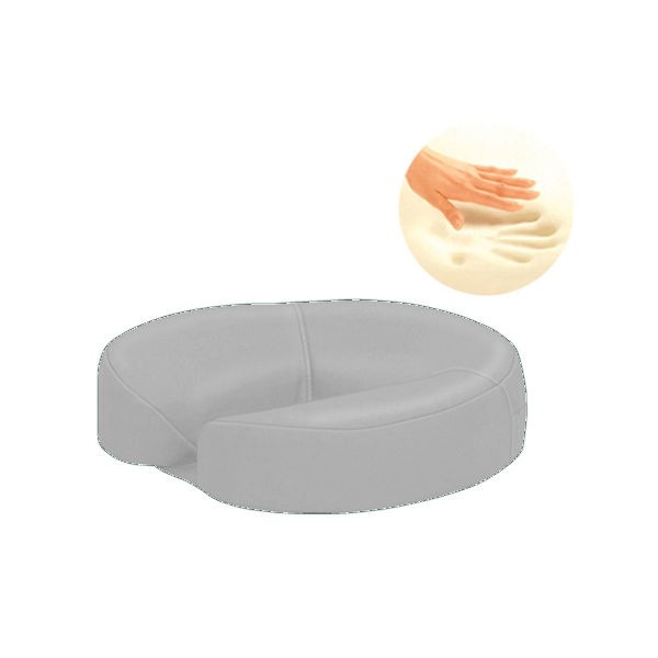 高田ベッド製作所 低反発フェイス 幅29×奥行29×高さ8cm グレー TB-77C-160 1個 61-3726-69（直送品）