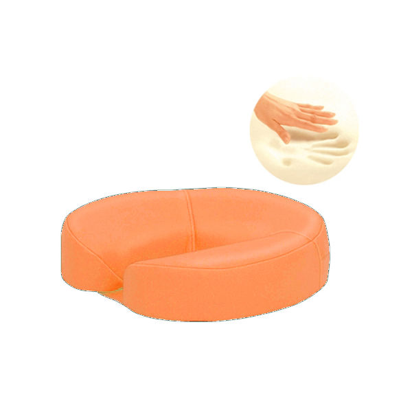 高田ベッド製作所 低反発フェイス 幅29×奥行29×高さ8cm オレンジ TB-77C-160 1個 61-3726-70（直送品）