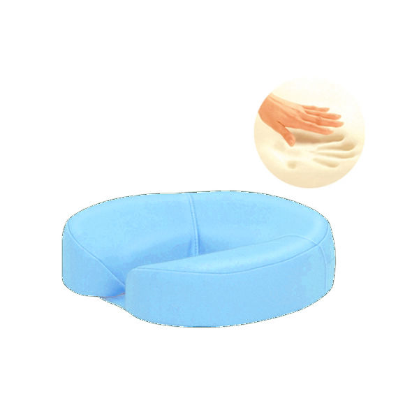 高田ベッド製作所 低反発フェイス 幅29×奥行29×高さ8cm スカイブルー TB-77C-160 1個 61-3726-72（直送品）