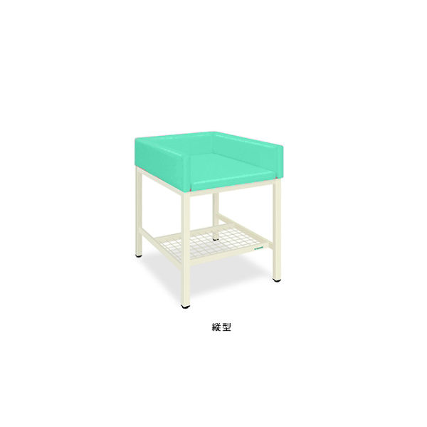 オムツ交換台(縦型) 幅60(全幅70)×奥行90(全奥行95)×高さ85(全高103)cm ライトグリーン TB-721-01 1個（直送品）
