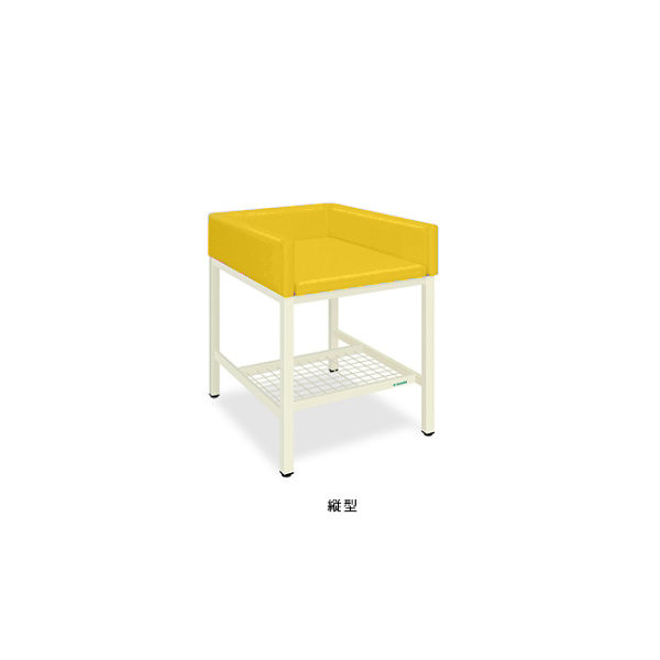 高田ベッド製作所 オムツ交換台(縦型) 幅60(全幅70)×奥行90(全奥行95)×高さ85(全高103)cm イエロー TB-721-01 1個（直送品）