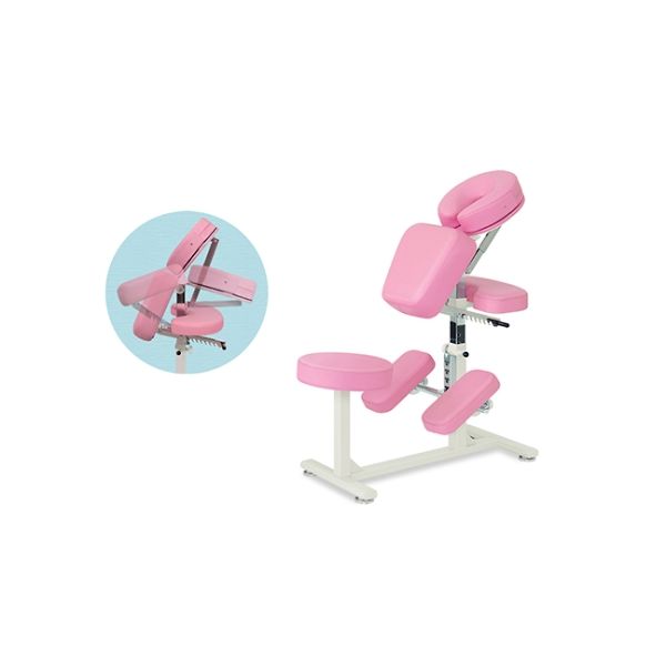 高田ベッド製作所 ラウンドチェアーFタイプ 幅50×奥行90×高さ85~120cm ライムグリーン TB-518 1個 61-3710-89（直送品）