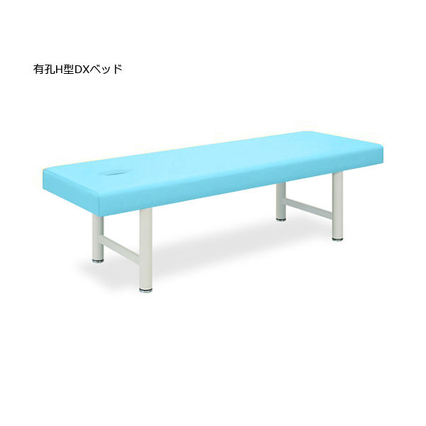 高田ベッド製作所 有孔H型DXベッド 幅70×長さ180×高さ55cm スカイブルー TB-928U 1個 61-4289-87（直送品）
