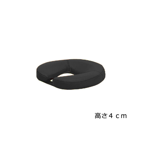 高田ベッド製作所 ニューフェイス 幅29×奥行29×高さ4cm 黒 TB-77C-126 1個 61-3726-13（直送品）