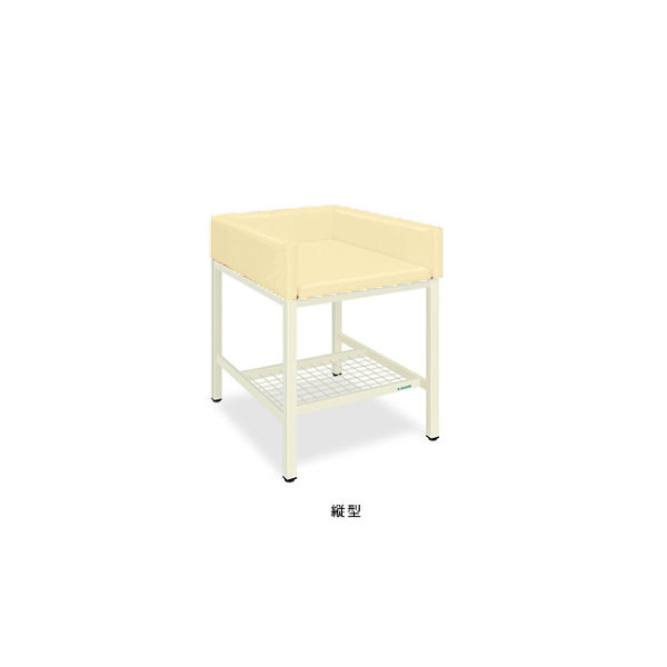 オムツ交換台(縦型) 幅70(全幅80)×奥行80(全奥行85)×高さ80(全高98)cm クリーム TB-721-01 1個（直送品）