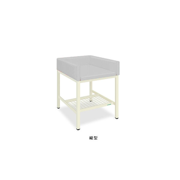 オムツ交換台(縦型) 幅60(全幅70)×奥行80(全奥行85)×高さ80(全高98)cm グレー TB-721-01 1個（直送品）