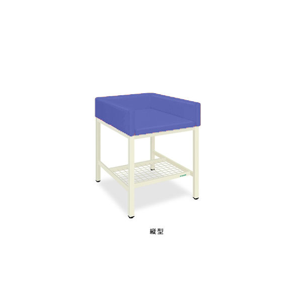高田ベッド製作所 オムツ交換台(縦型) 幅70(全幅80)×奥行80(全奥行85)×高さ85(全高103)cm ライトブルー TB-721-01 1個（直送品）