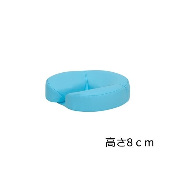 高田ベッド製作所 ニューフェイス 幅29×奥行29×高さ8cm スカイブルー TB-77C-126 1個 61-3726-40（直送品）