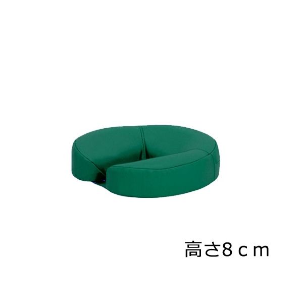 高田ベッド製作所 ニューフェイス 幅29×奥行29×高さ8cm メディグリーン TB-77C-126 1個 61-3726-43（直送品）