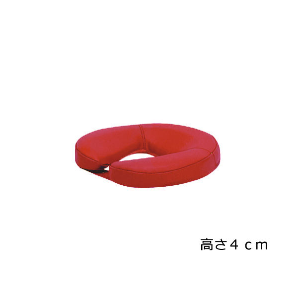 高田ベッド製作所 ニューフェイス 幅29×奥行29×高さ4cm レッド TB-77C-126 1個 61-3726-28（直送品）