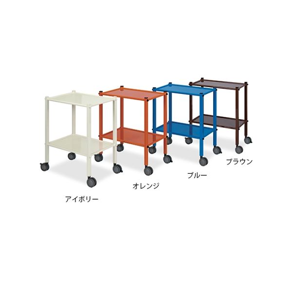 高田ベッド製作所 ワゴンカー 幅55×奥行36×高さ73cm ブラウン TB-1224 1個 61-3717-47（直送品）