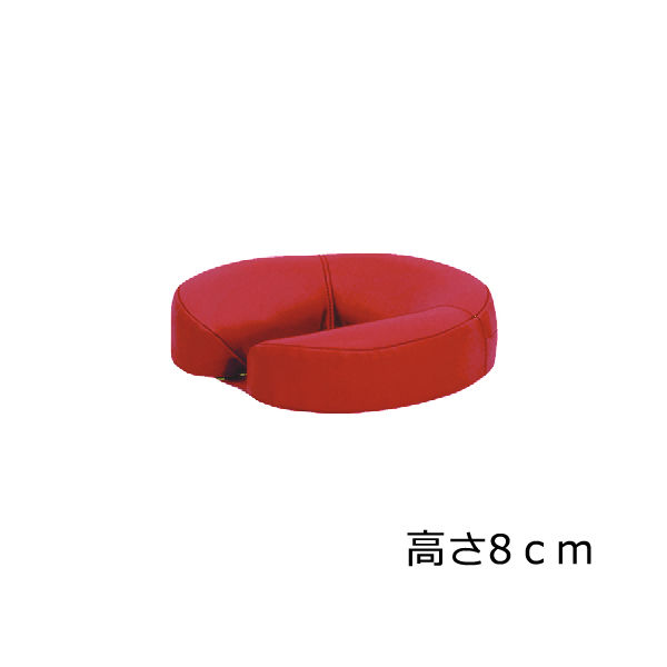 高田ベッド製作所 ニューフェイス 幅29×奥行29×高さ8cm レッド TB-77C-126 1個 61-3726-46（直送品）