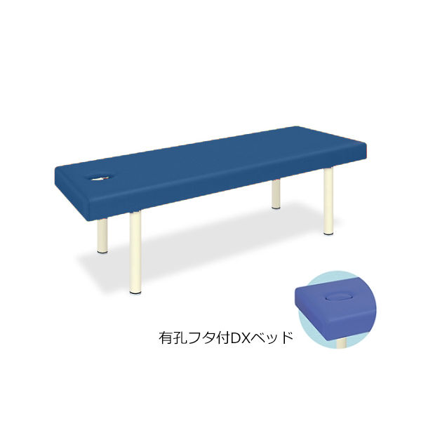高田ベッド製作所 有孔フタ付DXベッド 幅65×長さ180×高さ60cm メディブルー TB-581 1個 61-3459-79（直送品）