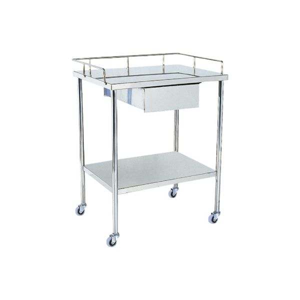 金沢車輌 器械卓子 600×450×750mm 落下防止こぼれ止め付 NSH-16 1個 62-1622-98　　ナビスカタログ（直送品）