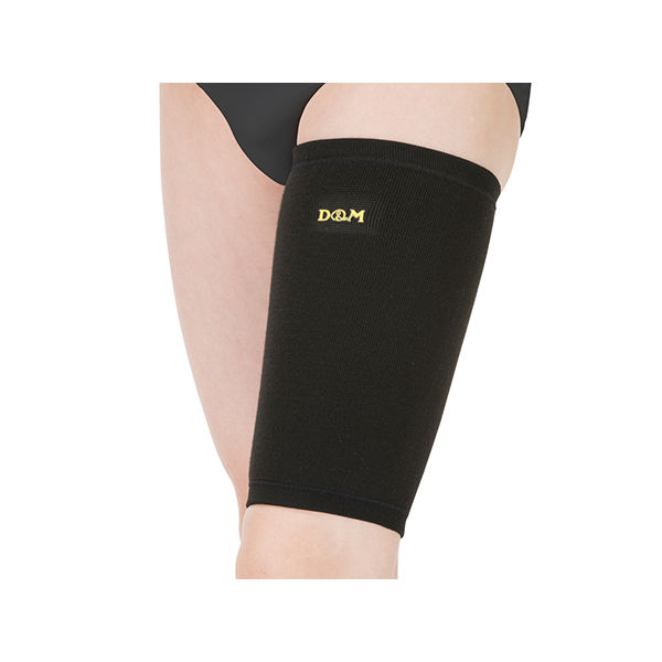D&M 中圧迫サポーター(もも) #921 ブラック S 1個 62-2692-24（直送品）
