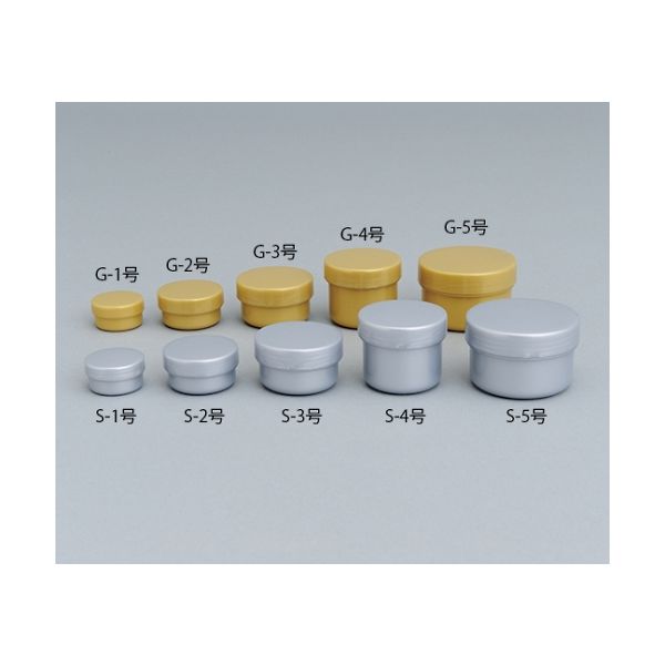 エムアイケミカル 軟膏容器「コスメポットGー2号」11mL 100個 金 滅菌済 600210 1ケース(100個) 61-3735-66（直送品）