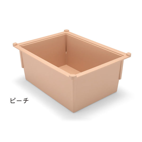 サカセ化学工業 トレー 34ー17タイプ(深さ17cm)耐熱・制電 ピーチ PTDX34-17 1個 62-0852-29（直送品）