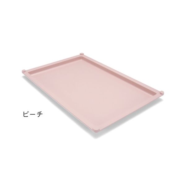 サカセ化学工業 トレー 64ー02タイプ(深さ2cm)帯電防止 ピーチ PT64-02 1個 62-0852-31（直送品）