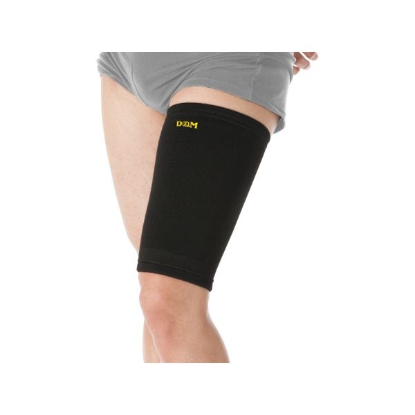 D&M 強圧迫サポーター(もも) #931 ブラック L 1個 62-0873-35（直送品）
