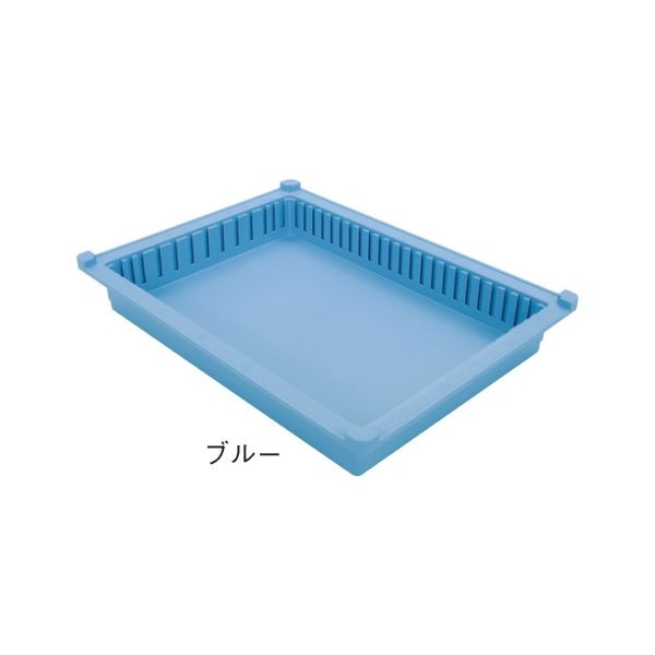 サカセ化学工業 トレー 34ー05タイプ(深さ5cm)帯電防止 ブルー PT34-05 1個 62-0852-03（直送品）