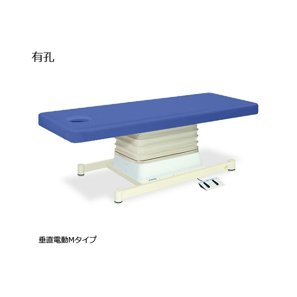 高田ベッド製作所 有孔垂直電動Mタイプ 幅70×長さ170×高さ46~79cm ライトブルー TB-655U 1個 61-5872-22（直送品）