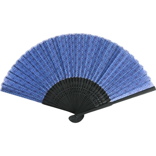 ヤマックス 黒竹扇子 七宝紺 無地OPP袋入 YX-2D9745-OP100 1セット（100本入）（直送品）