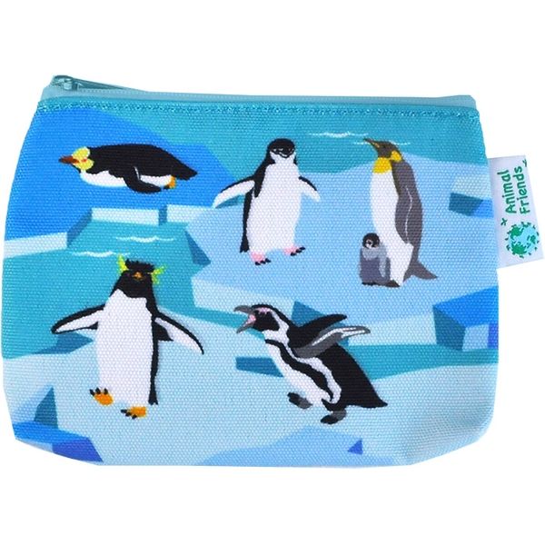 かなる Animal Friends カラーキャンバスミニポーチ ペンギン B4235703（直送品）